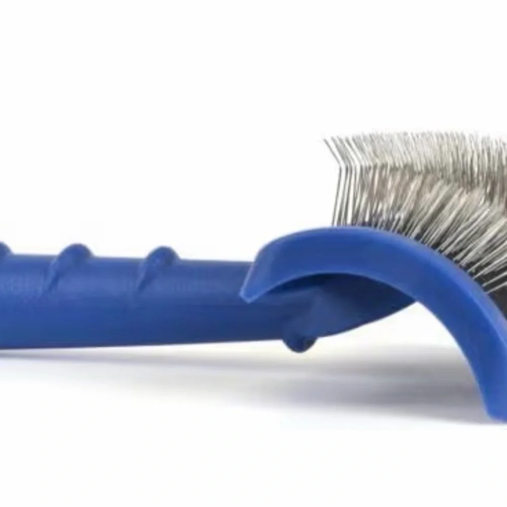 NEW Show Tech Tuffer Tangles Slicker Brush Dog Grooming Angled Pins Dematting